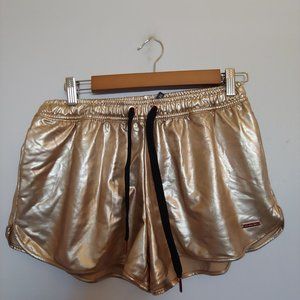 Sweaty Betty Space Age Chrome Disco Athletic Metallic Futuristic Glam Maximalist